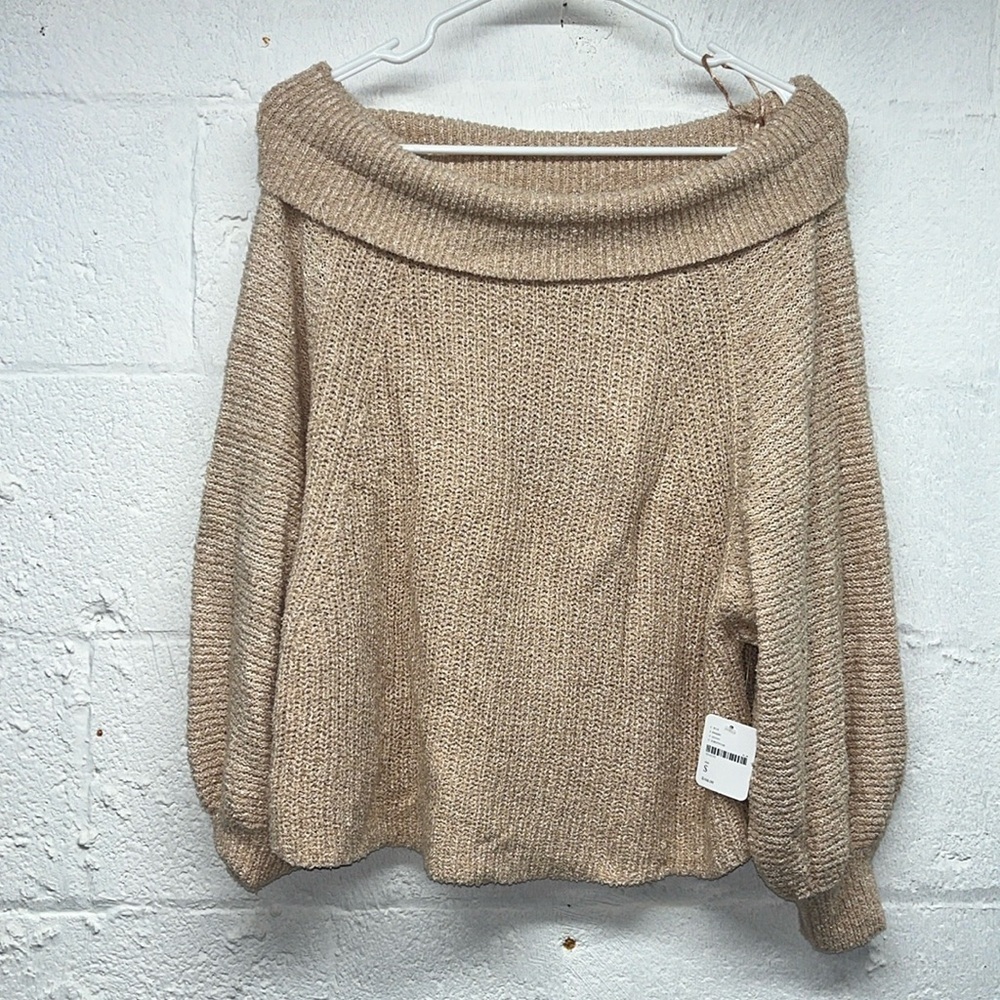NEW Free People Edessa chunky knit sweater SZ SMALL